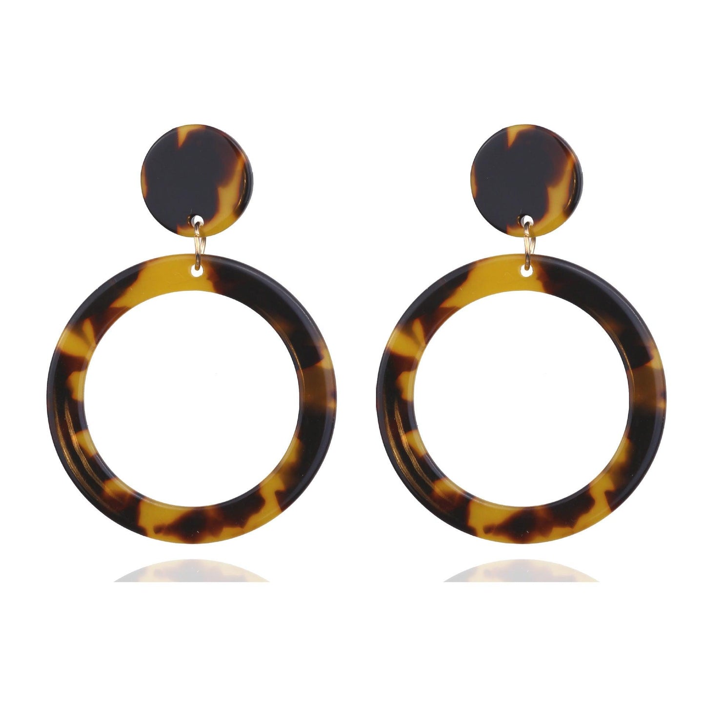 Acrylic Acetate Plate Leopard Earrings For Women Earring