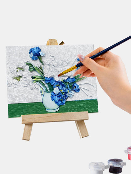 Relief Van Gogh's Irises DIY 3D Oil Painting Kit