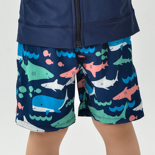 Children's beach shorts boxer swimming trunks