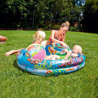 Inflatable family swimming pool