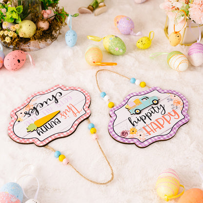 Easter Wooden Bead Hanging Widget