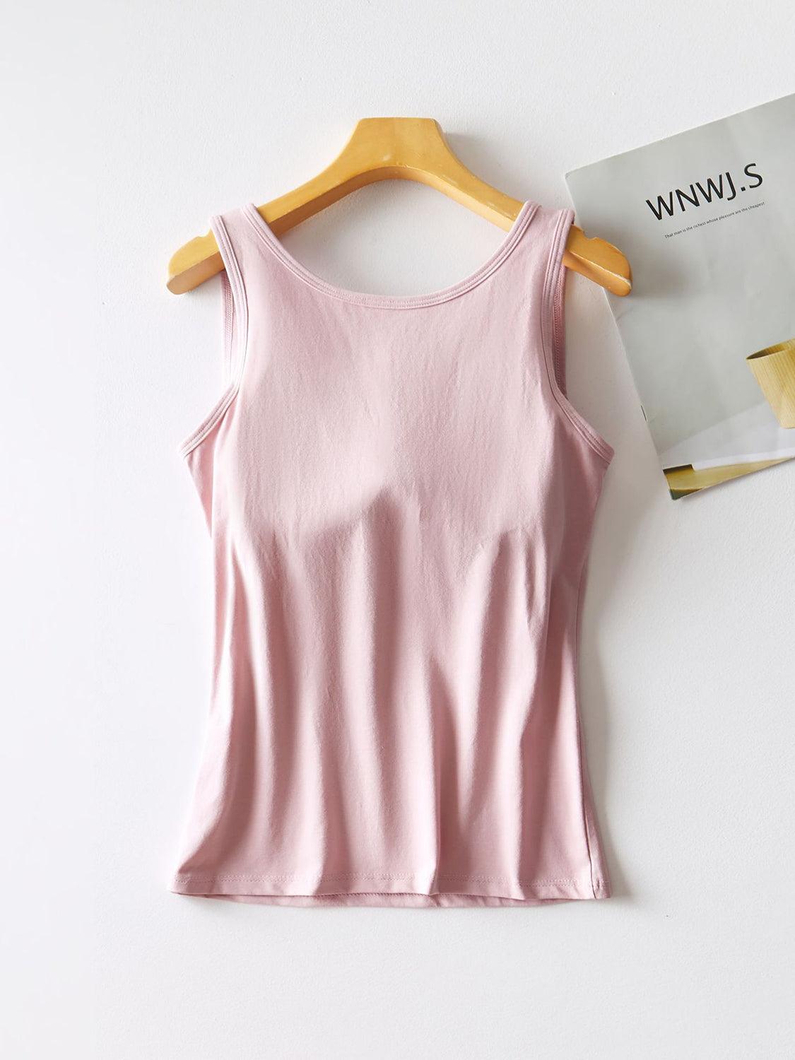 Round Neck Tank with Bra