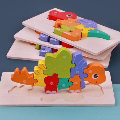 Children's Educational Toys Wooden Three-dimensional Montessori