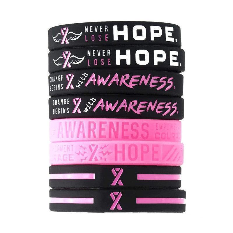 Breast Cancer Awareness Breast Silicone Wrist Band