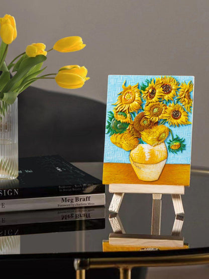 Relief Van Gogh's Sunflowers DIY 3D Oil Painting Kit