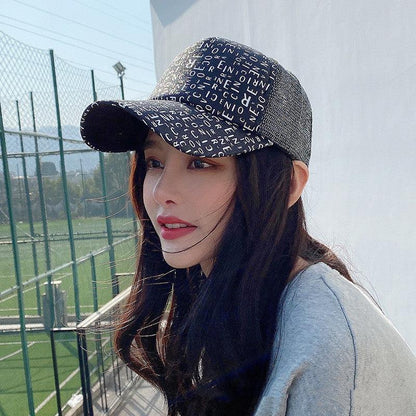 Women's All-match Sequin Shade Fashion Casual Baseball Hat