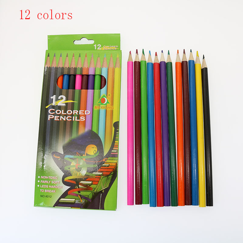 Children's 12-Color Wooden Colored Pencil