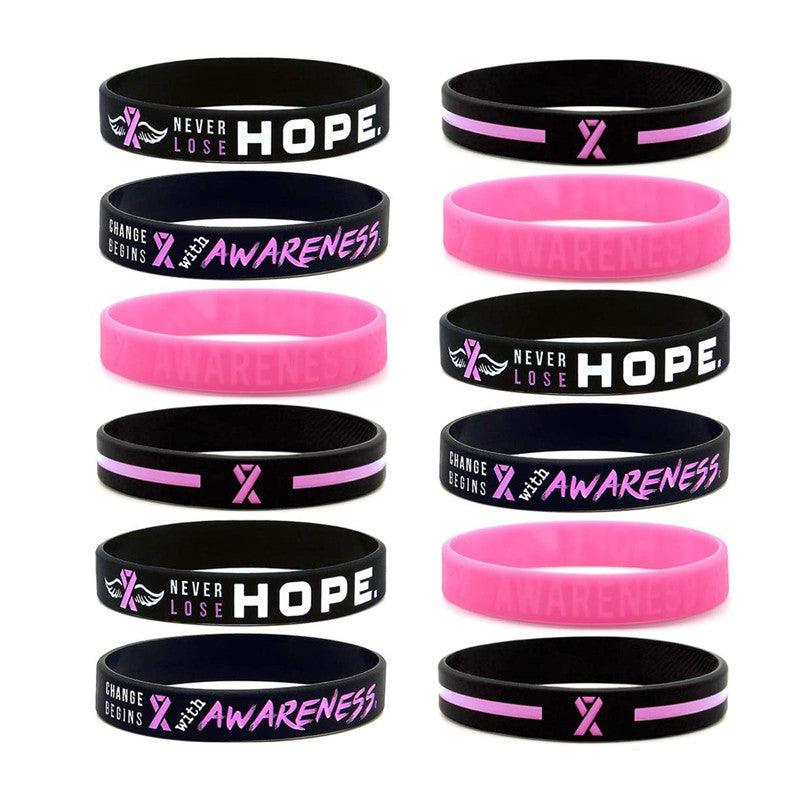 Breast Cancer Awareness Breast Silicone Wrist Band