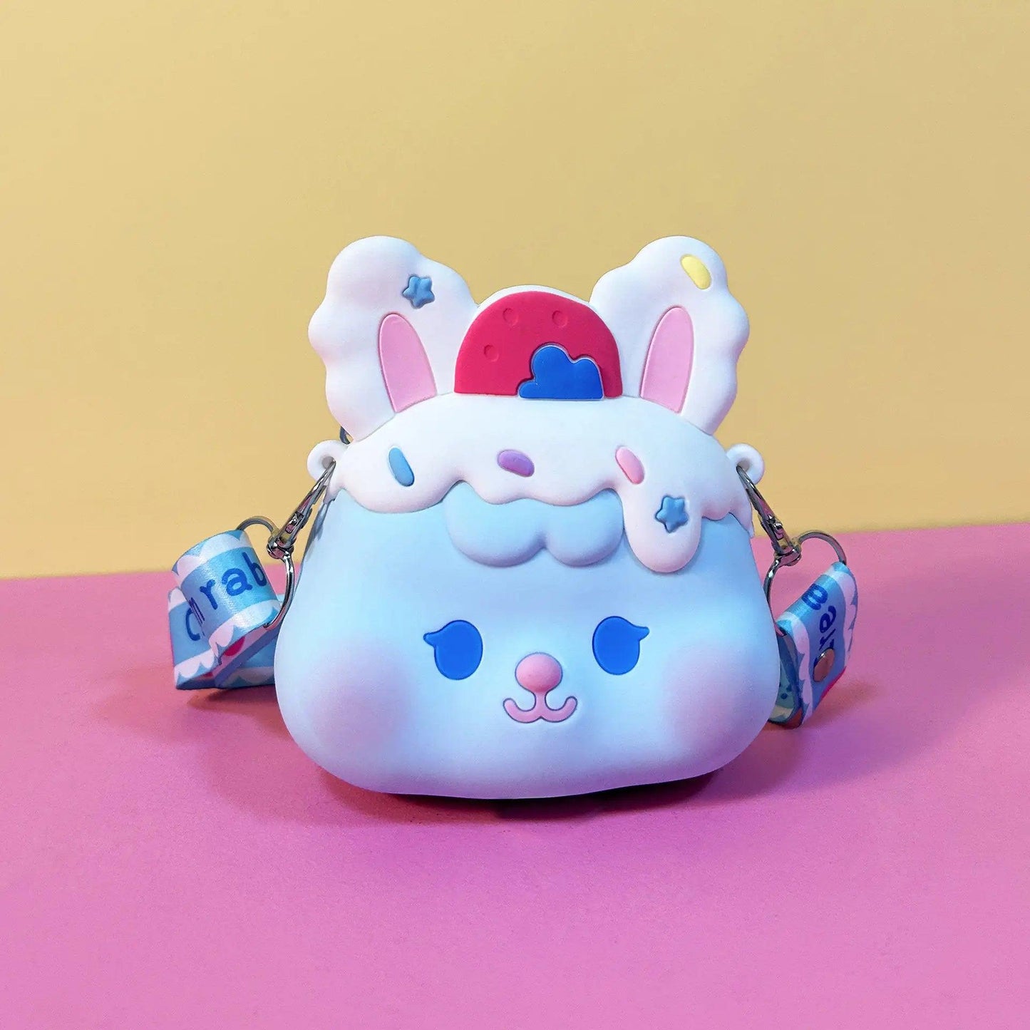 Ogi Mogi Toys Blue Bunny Colorful Round Shoulder Bag