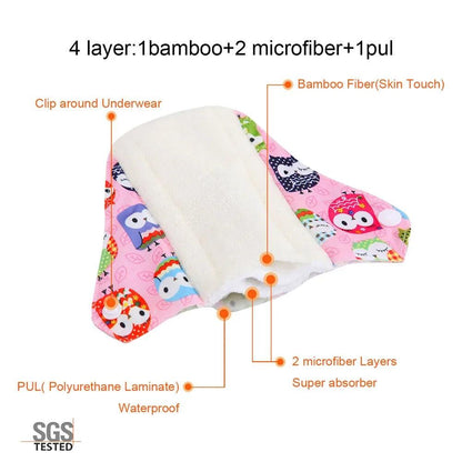 Washable Sanitary Menstrual Cloth Pads