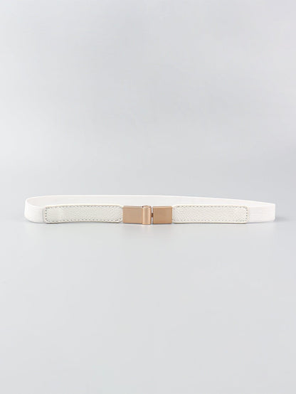 PU Elastic Skinny Belt