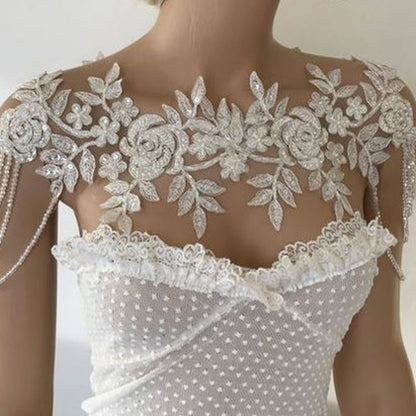 Bridal Handmade Beaded Wedding Accessories Shawl