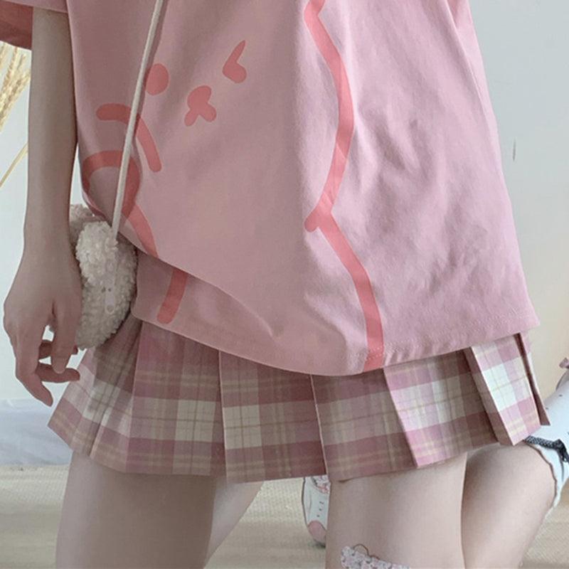 Girls Summer Uniform Short Skirt Suit