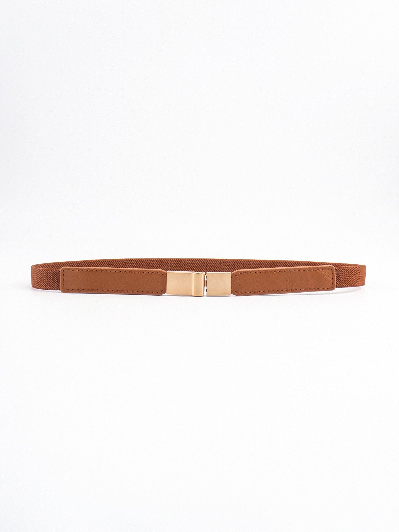 PU Elastic Skinny Belt