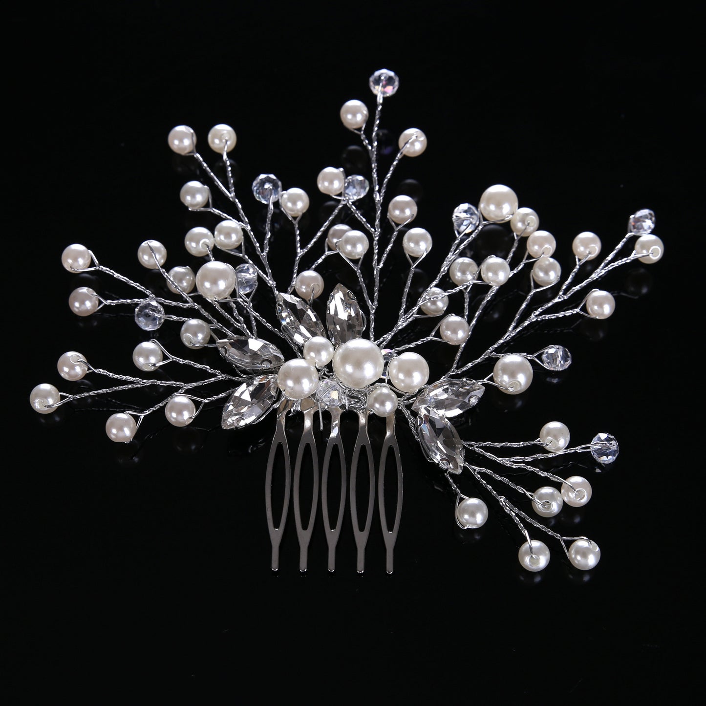 Bridal Headdress Pearl Hair Comb Wedding Bridal Ornament