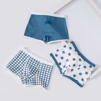 Children's Cartoon Simple Boxer Cotton Underwear