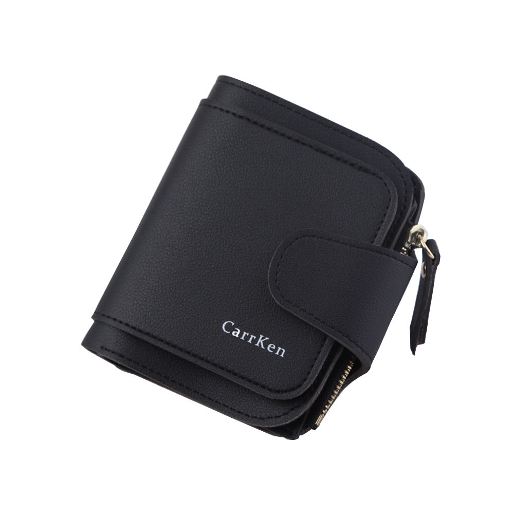 Short Wallet Multifunctional Small Wallet With Zipper