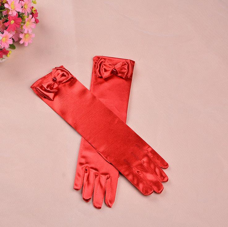 Mid Length Girls Wedding Gloves Accessories