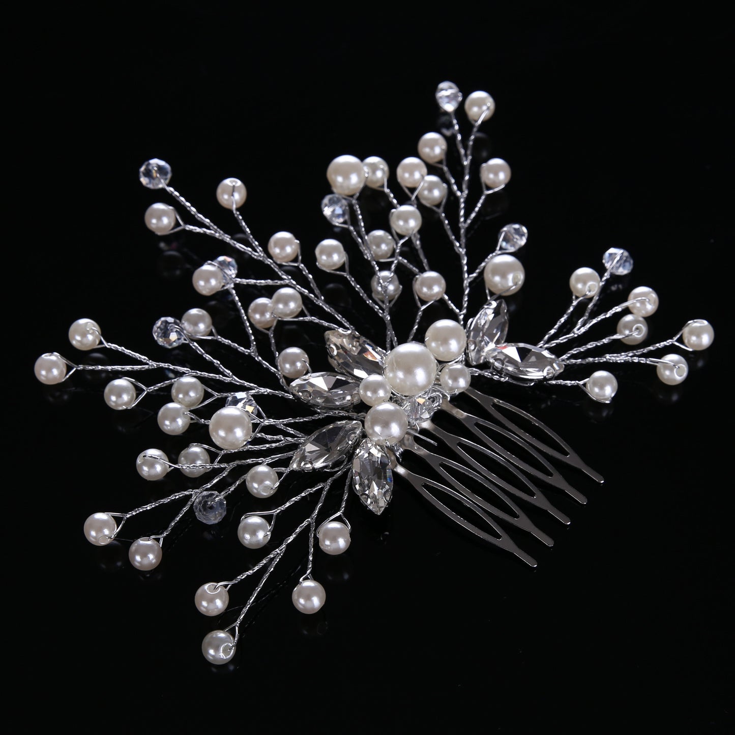 Bridal Headdress Pearl Hair Comb Wedding Bridal Ornament