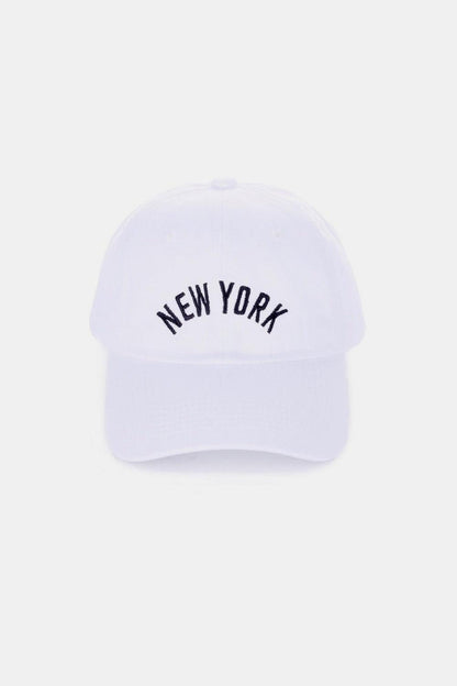 Zenana Embroidered City Baseball Cap