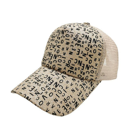 Women's All-match Sequin Shade Fashion Casual Baseball Hat