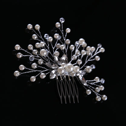 Bridal Headdress Pearl Hair Comb Wedding Bridal Ornament