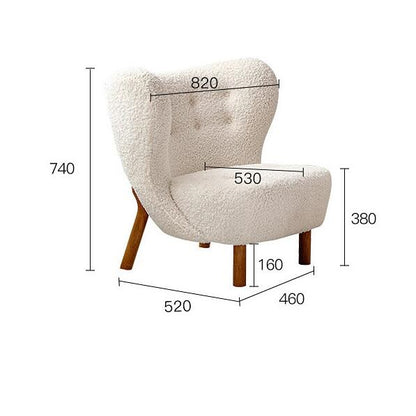 Nordic Single Sofa Light Luxury Balcony Leisure Chair Home Living Room Chair Internet Celebrity Designer Couch