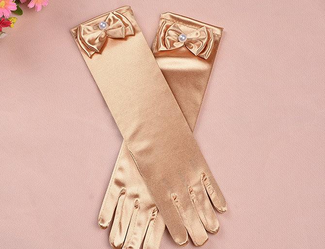 Mid Length Girls Wedding Gloves Accessories