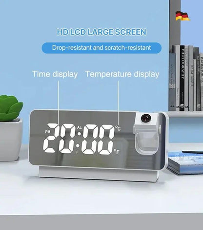 Mirror Projection Alarm Clock