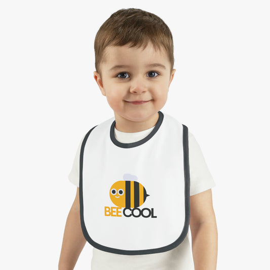 Baby Contrast Trim Jersey Bib